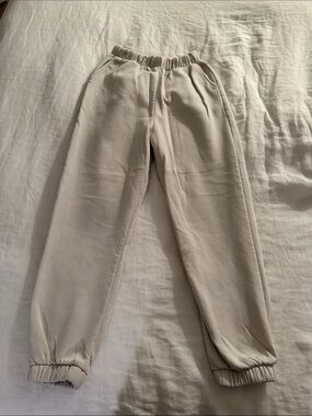 Zara Light Beige Jogger Pants Sweats
